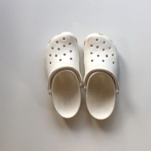 White Crocs size 9